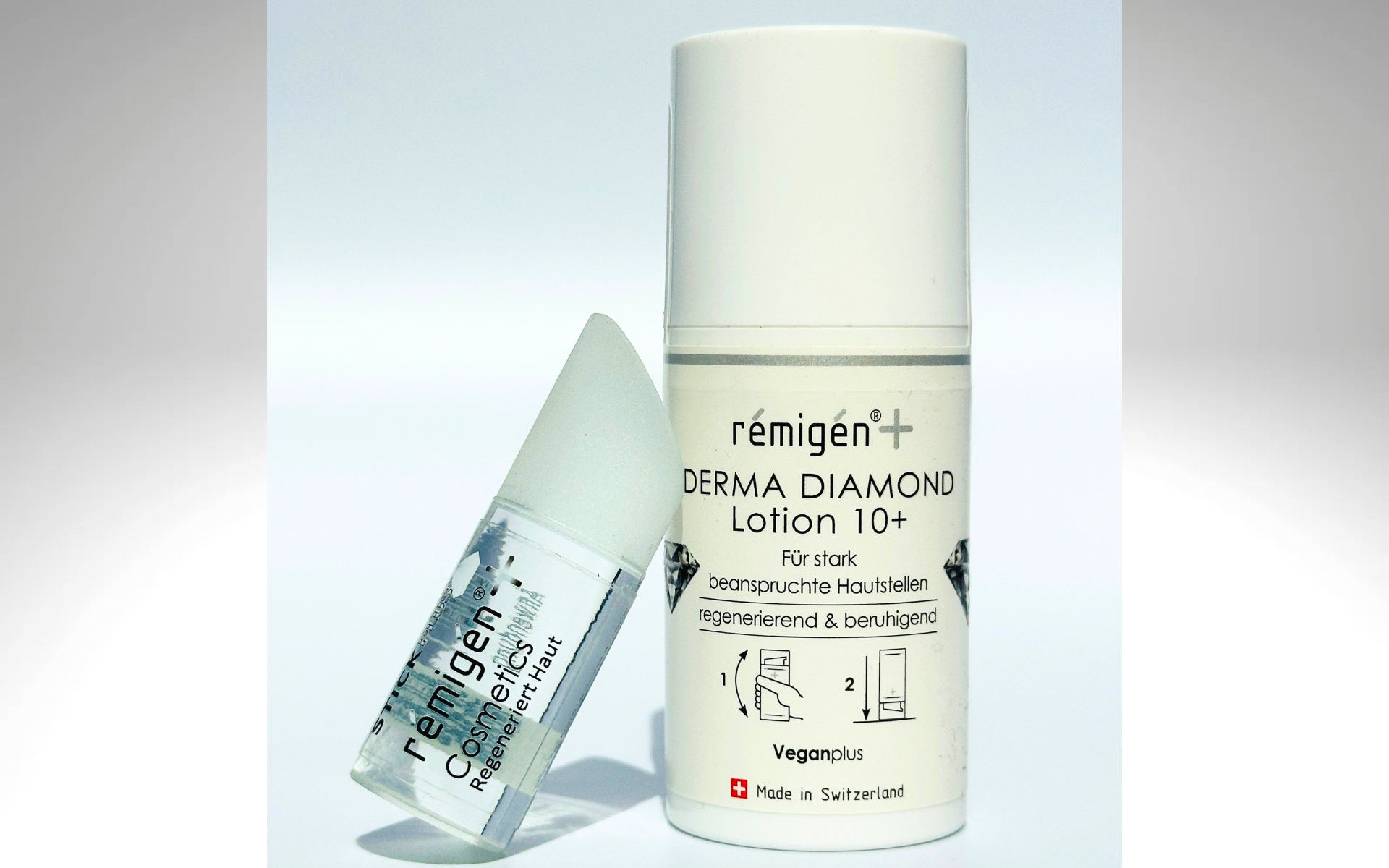 Remigen Cosmetics Lotion und Diamond Stick - Natürliche Hautpflegeprodukte